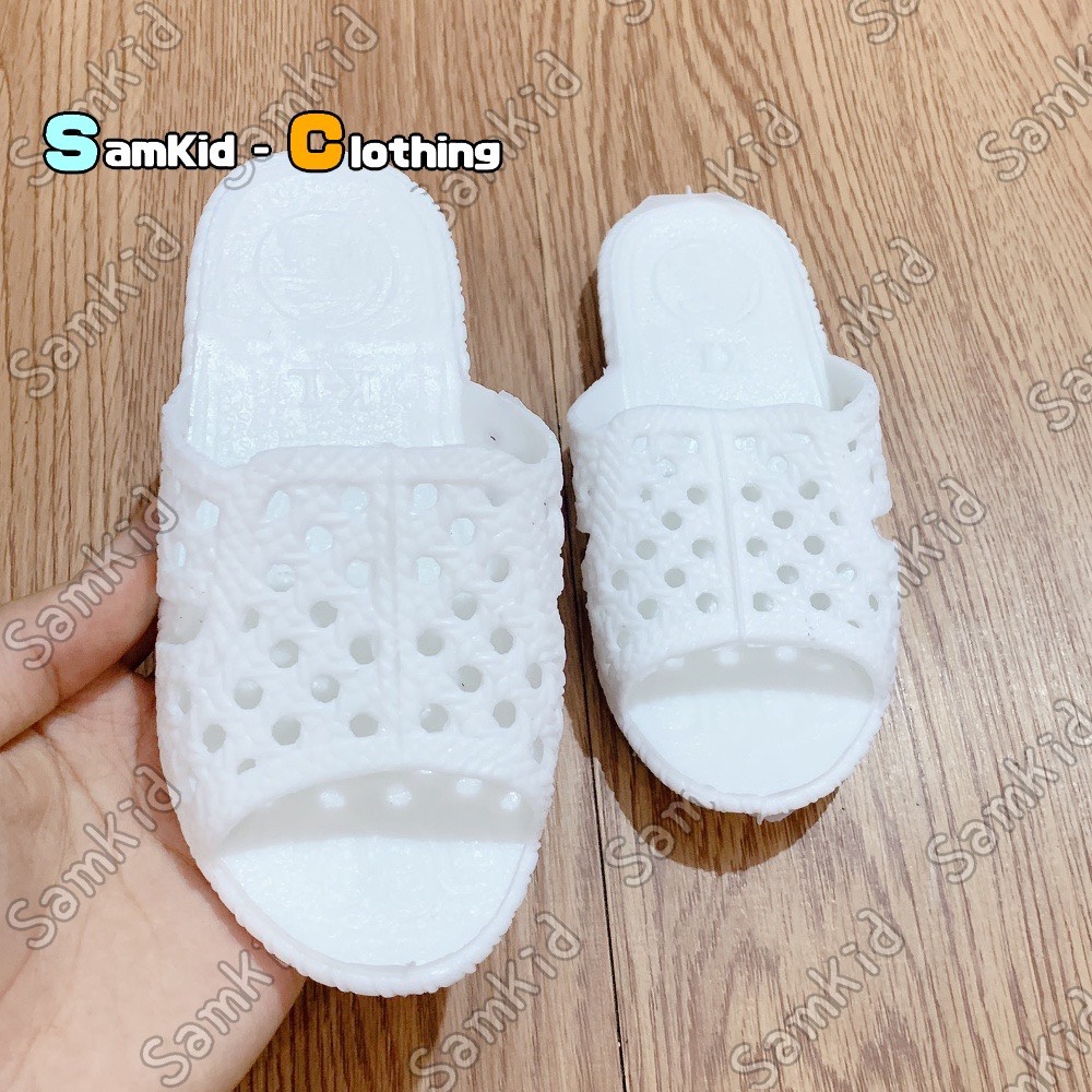 Dép tổ ong trắng thái sịn dành riêng cho các bé mầm non,tiểu học