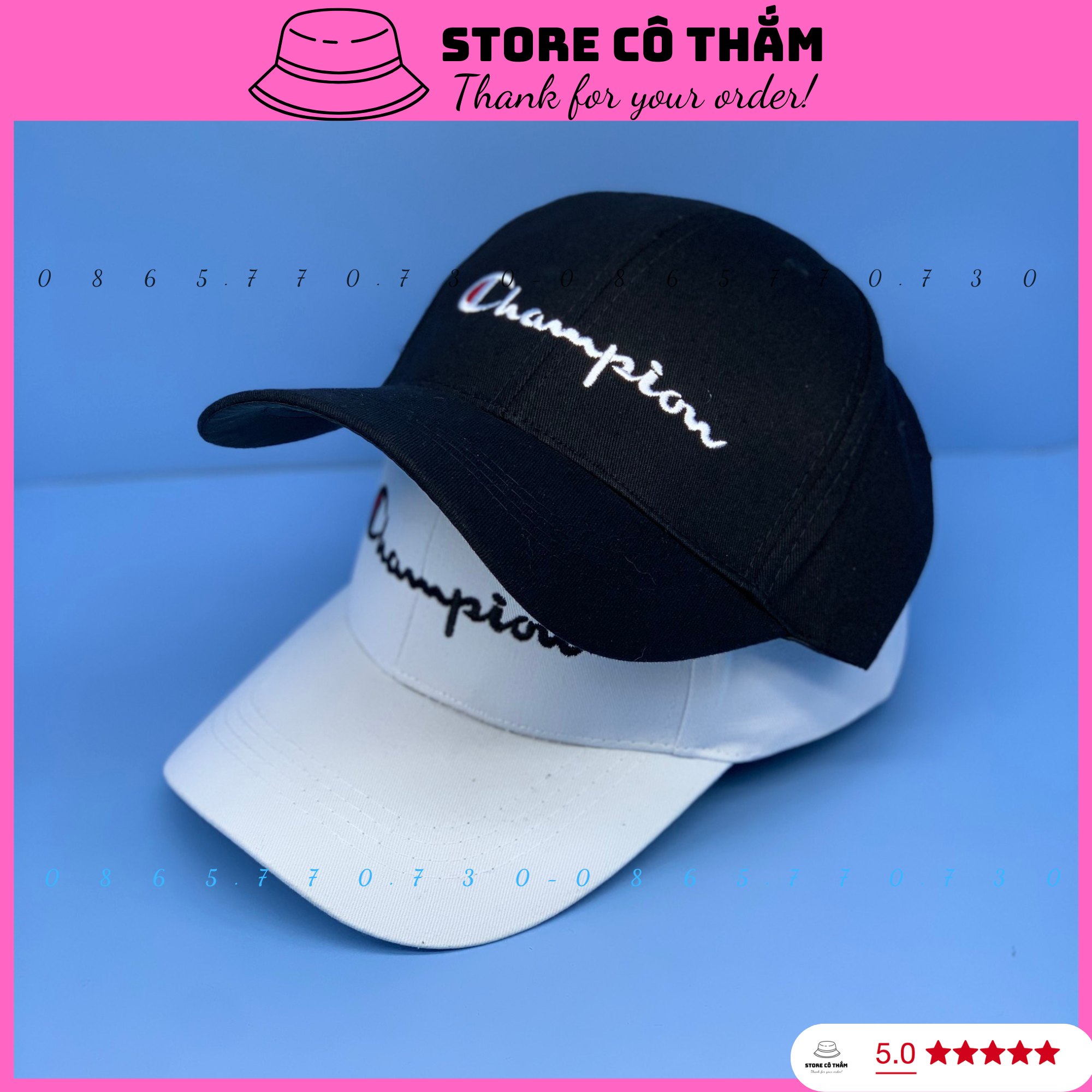 NÓN KẾT LƯỠI TRAI KAKI THÊU CHỮ CHAMPION CÁ TÍNH, MŨ LƯỠI TRAI NAM NỮ THỜI TRANG