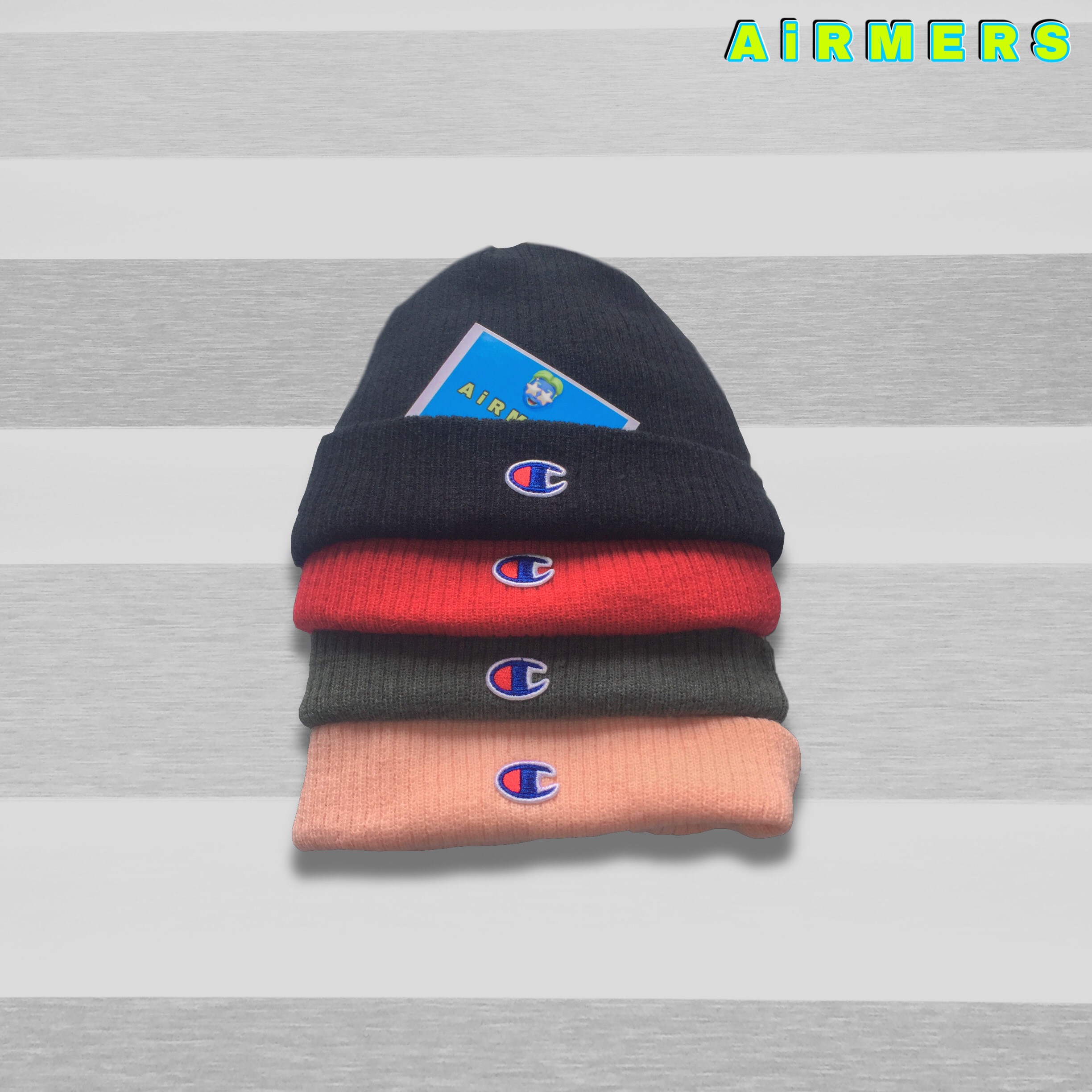 Cap | nón len champion ribbed knit unisex cap - unisex nam/nữ