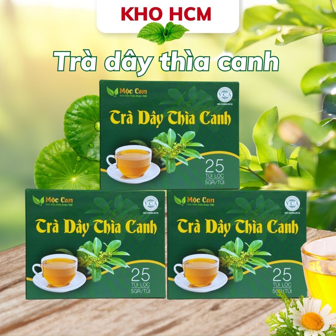  Combo 3 hộp Trà dây thìa canh Mộc Can hộp 25 túi lọc 