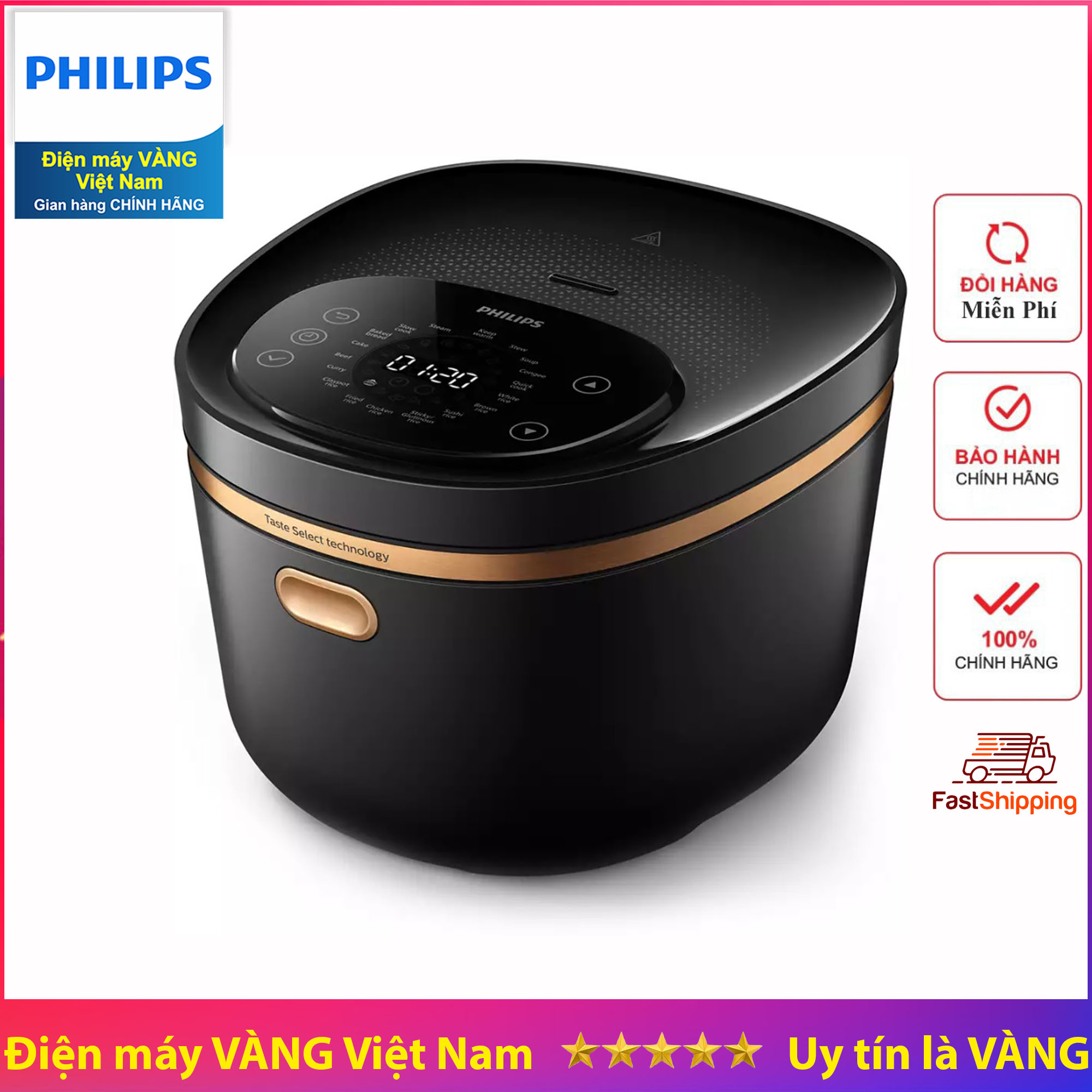 Nồi cơm điện cao tần IH iSpiral cải tiến Philips HD4528 và HD4539