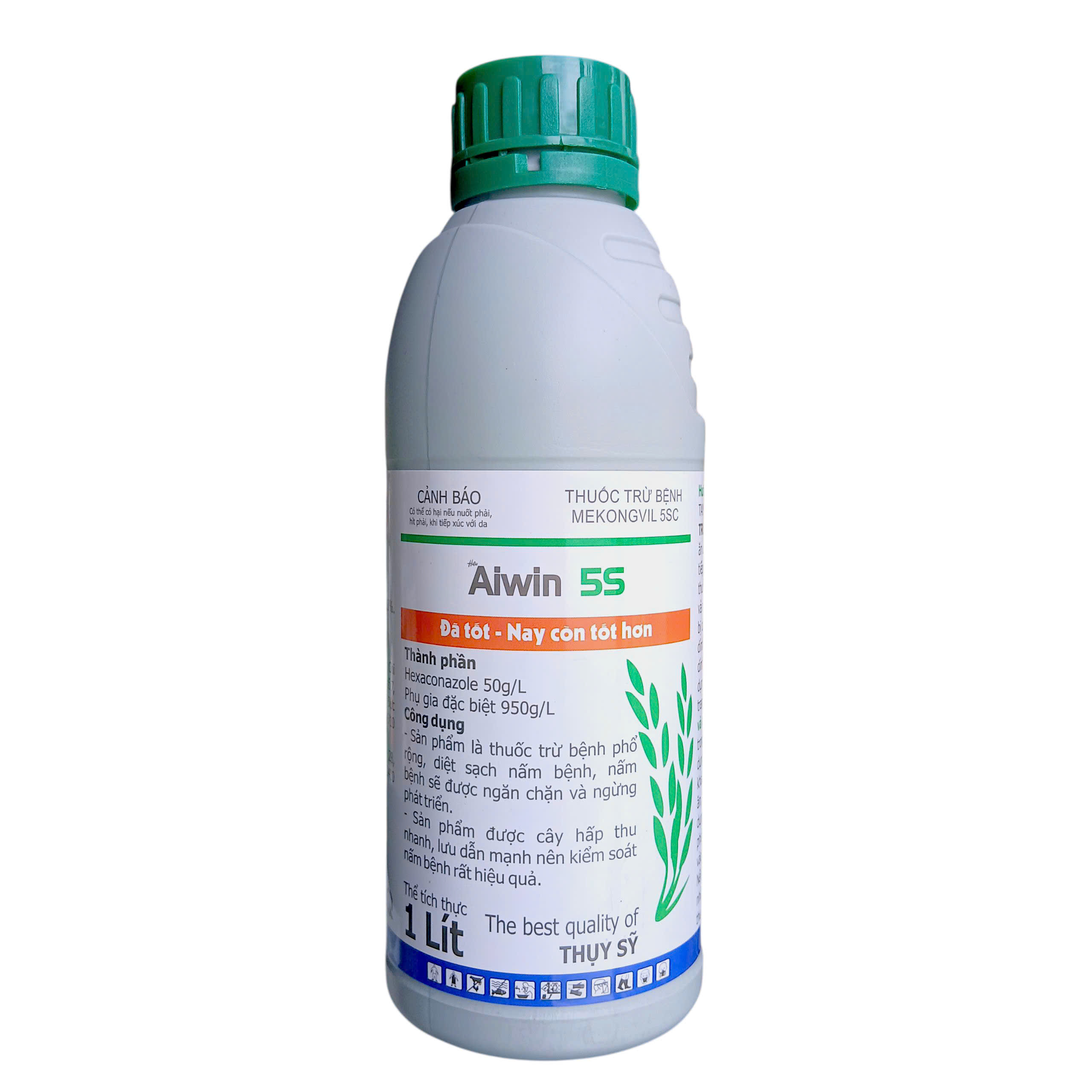 Aiwin 5S 1 Lít - Thuốc trừ bệnh phổ rộng, diệt sạch nấm bệnh,...