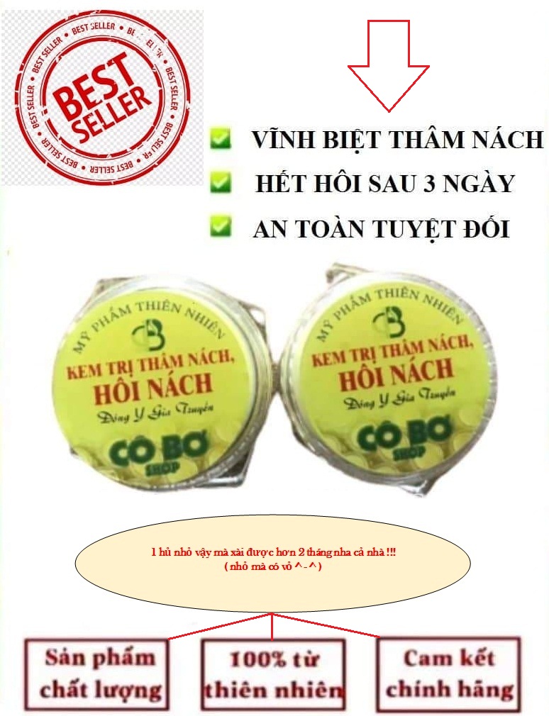 [COMBO 2 LỌ] KHỬ HÔI NÁCH THÂM NÁCH - KEM CÔ BƠ - GIÚP SÁNG MỊN DA - HÀNG CHÍNH HÃNG