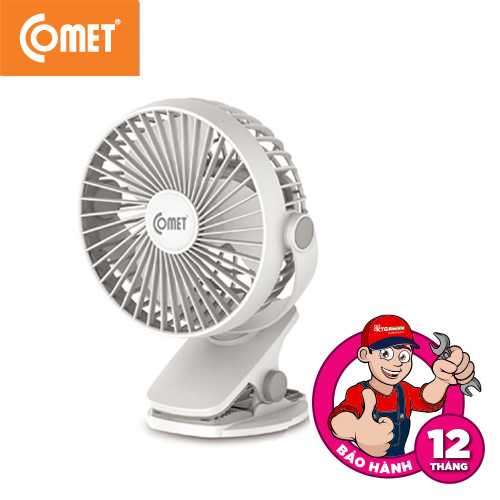 [BH 12 tháng] Quạt mini quạt sạc đa năng Comet CRF0705 - Kẹp bàn - Hàng chính hãng / Quạt Sạc Comet CRF0705
