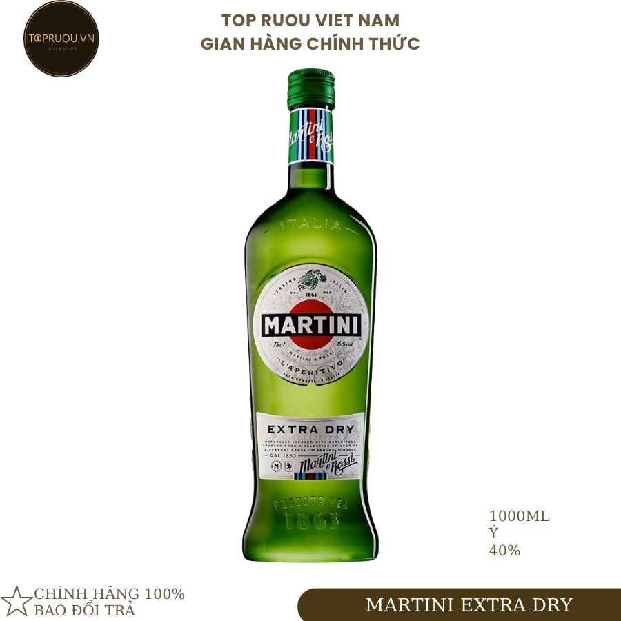 Rượu mùi martini extra dry 1000ml