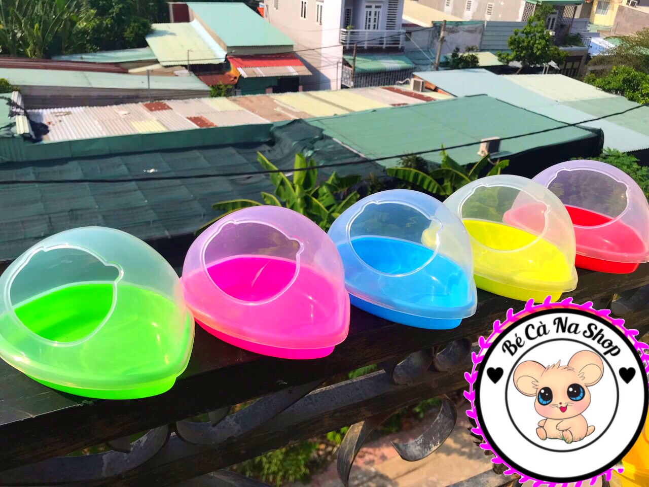 Nhà tắm hình gấu lớn cho hamster (bé cà na)