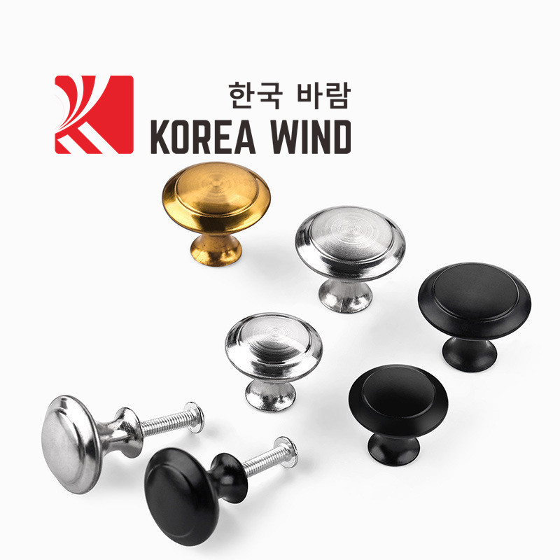 Tay nắm ngăn kéo cửa tủ lỗ đơn bằng inox, tay nắm cửa tủ nội thất hình tròn