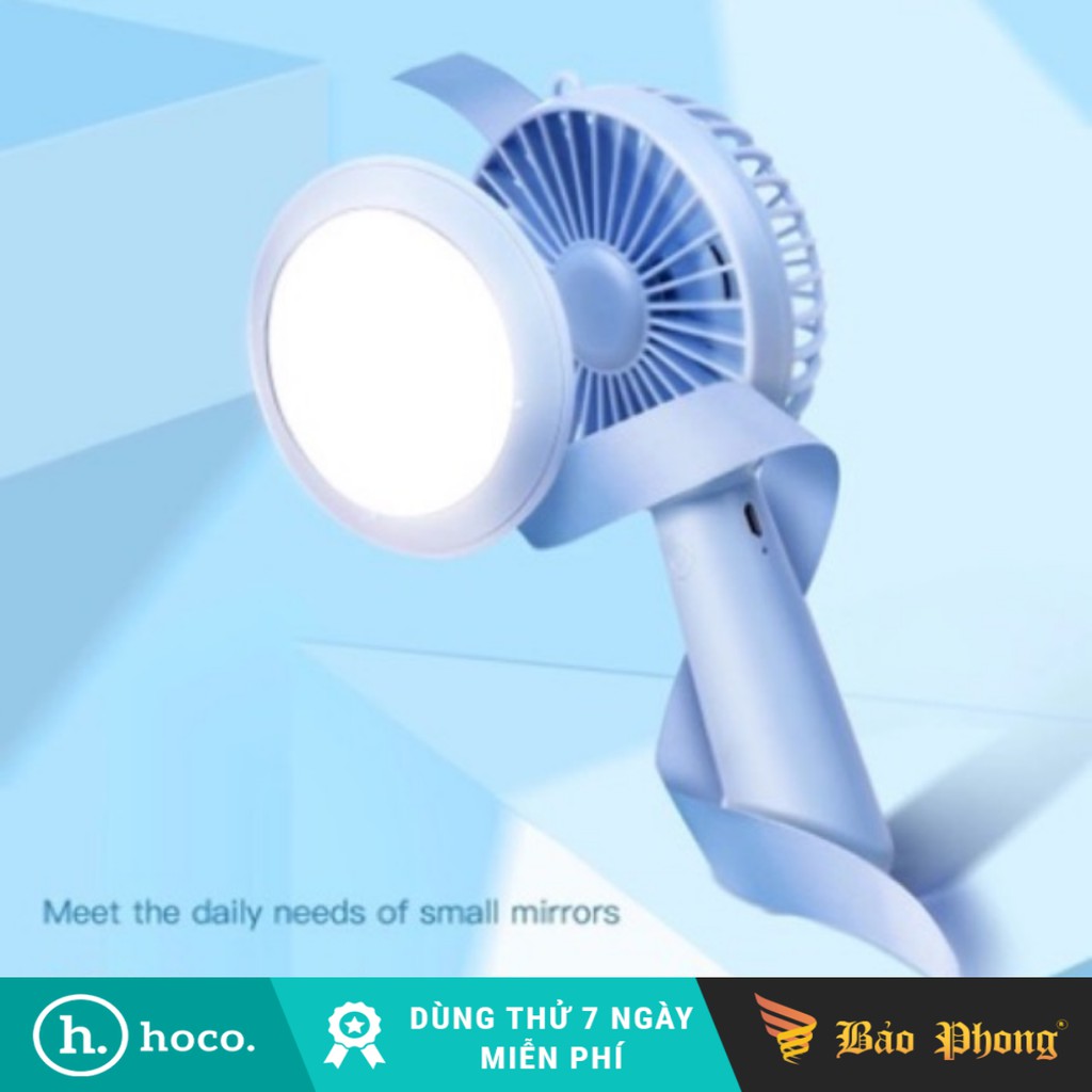 Quạt mini kèm gương - hoco f8