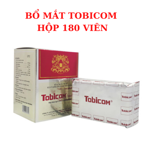 Bổ mắt Tobicom cho đôi mắt khỏe đẹp - Hộp 180 viên