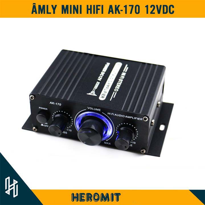 Âm ly mini 12vdc hifi công suất đỉnh 150w
