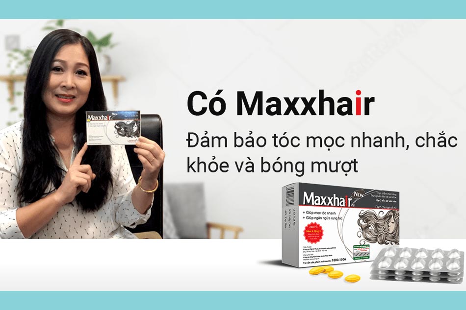 Viên uống MAXXHAIR (Hộp 30 viên) - Rụng tóc, mọc tóc, biotin, maxx hair 2