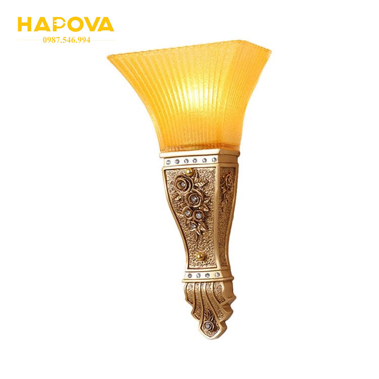 Đèn treo tường, đèn tường trang trí phòng khách HAPOVA BAXIS 6123 Kèm bóng LED chuyên dụng