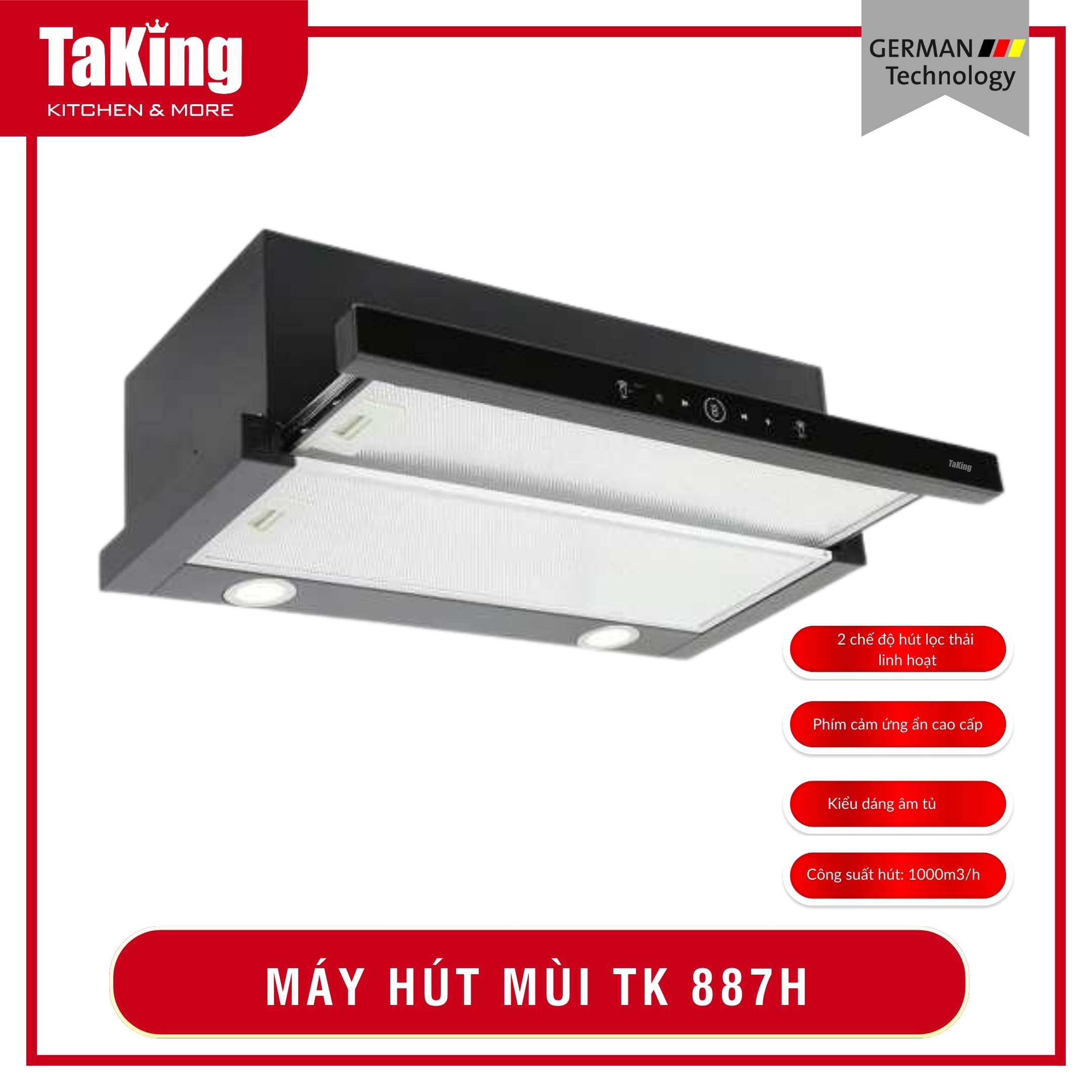Máy hút mùi âm tủ TK 887H TaKing