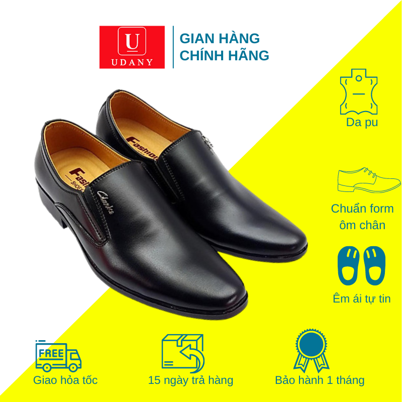 Giày Tây Lười Nam Da Đẹp Công Sở Cao Cấp Udany BT18