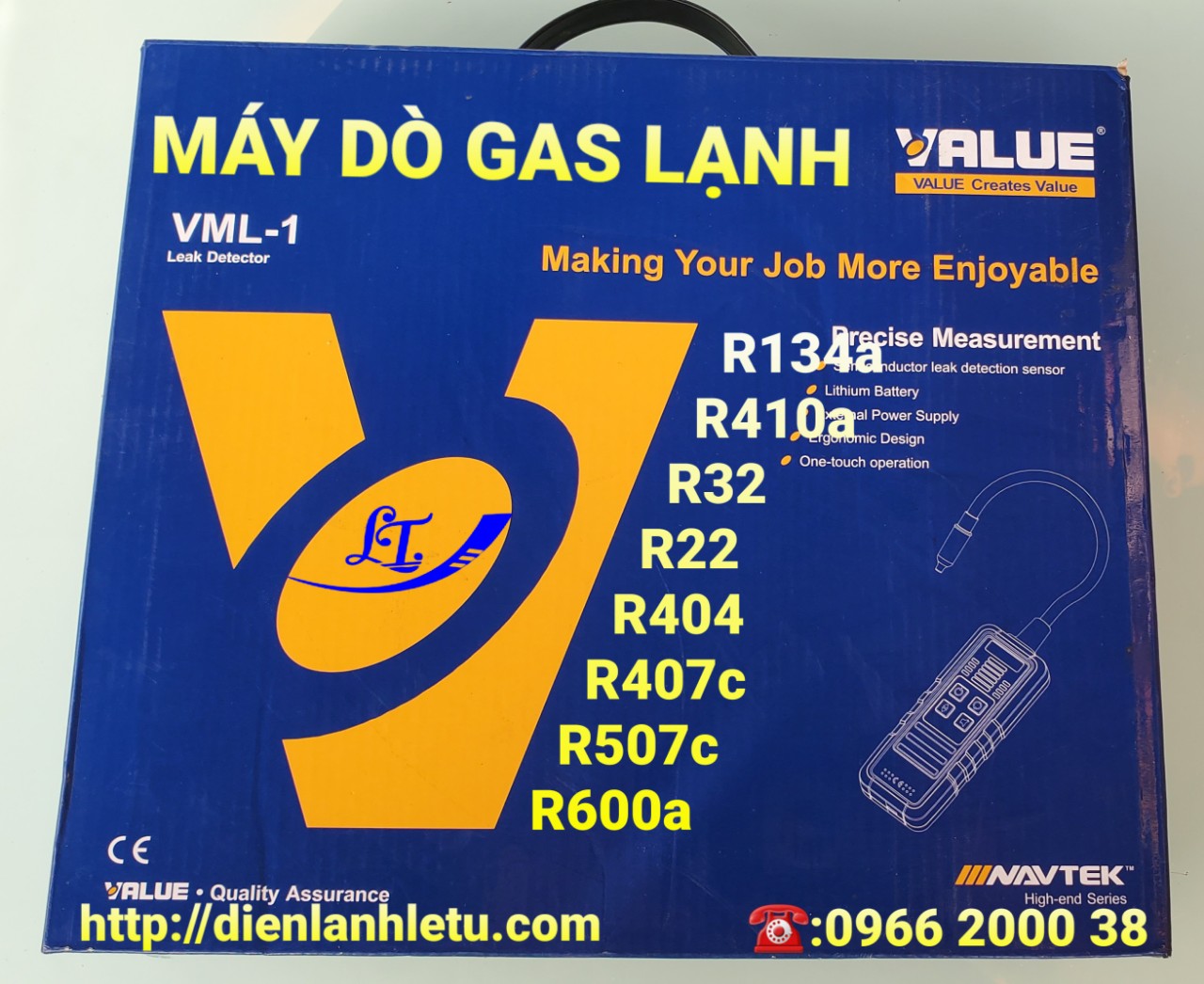 Máy dò gas value vml-1 - máy giò rò rỉ gas lạnh - máy dò hở khí gas