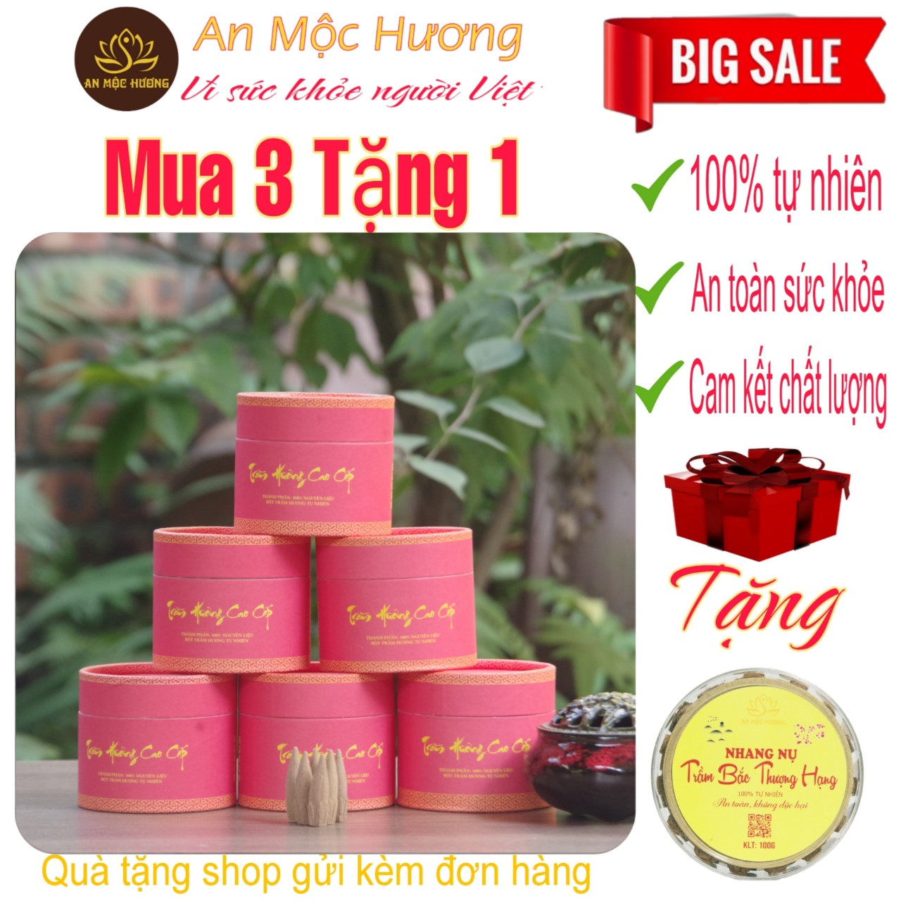 Nụ Trầm Hương Quảng Nam Cao Cấp - An Mộc Hương, trầm hương 100% tự nhiên, trầm hương xứ quảng, trầm hương khói ngược, trầm hương chuẩn cao cấp