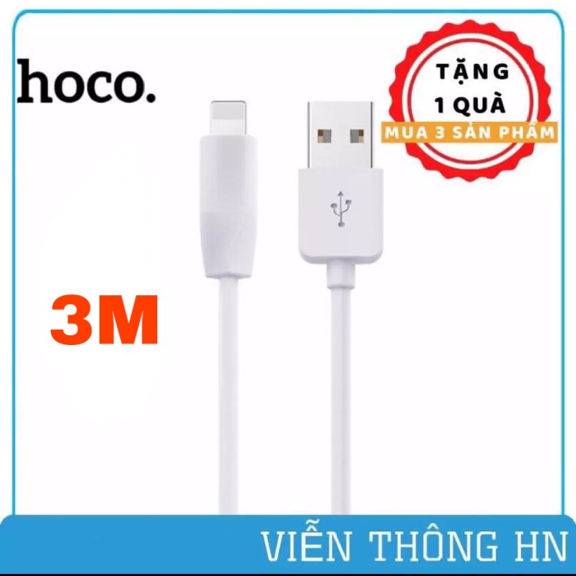 Dây sạc nhanh lightning hoco x1 dài 1m 2m 3m - cáp sạc truyền dữ liệu cho ip ipad