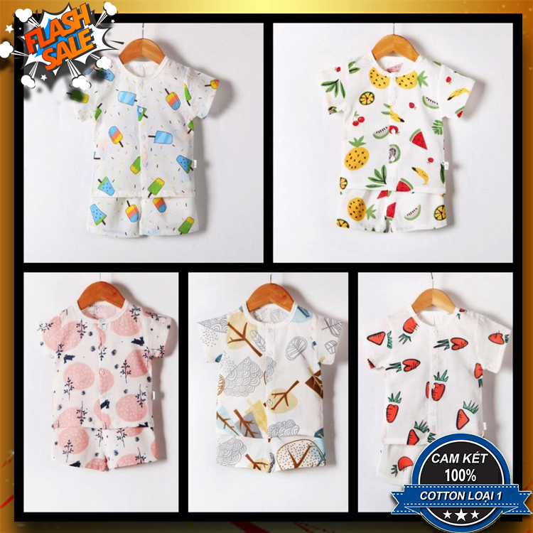 Sét 5 Bộ Quần Áo Cho Bé Trai, Bé Gái Từ 5-15kg, Quần Áo Trẻ Em, Đồ Sơ Sinh