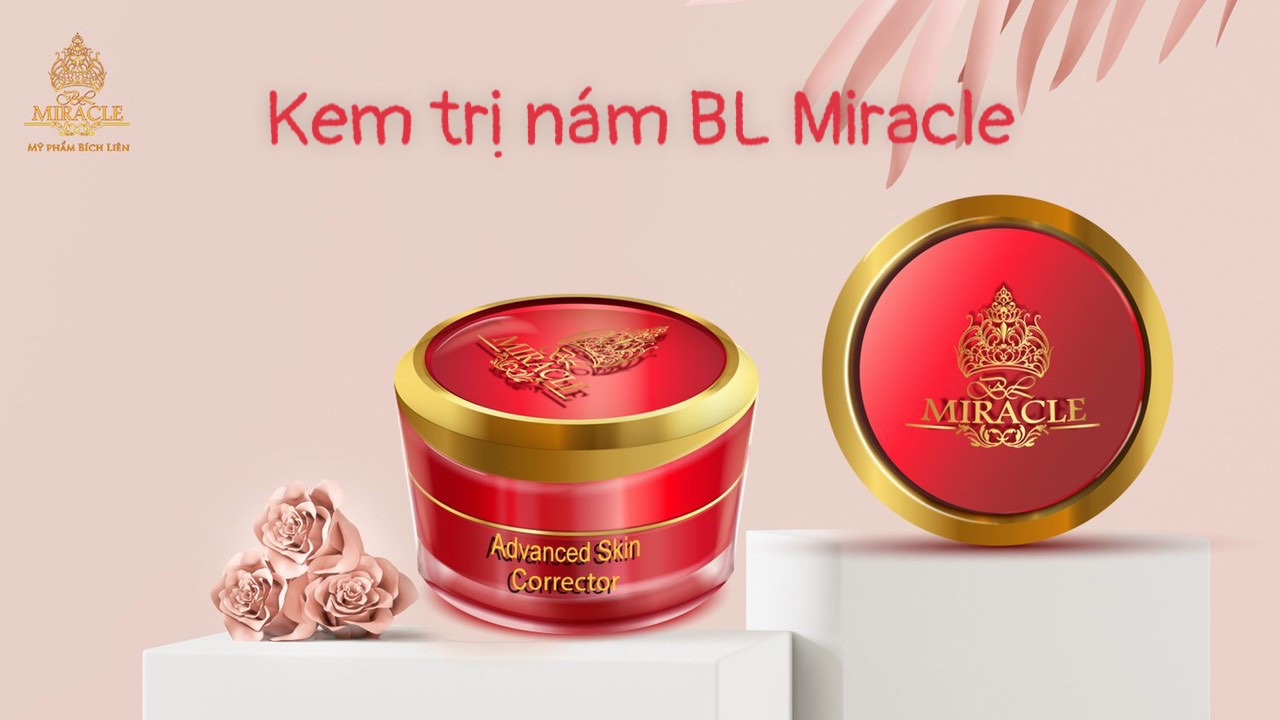 Kem hỗ trợ trị nám, tàn nhang, đồi mồi, trị da hư tổn – bl miracle' của hoa hậu bích liên's.