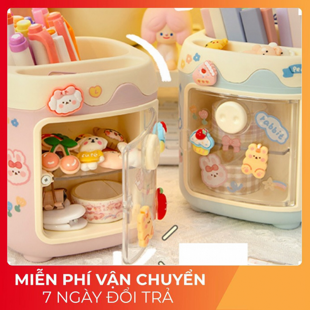 Hộp bút học sinh đựng văn phòng phẩm hình heo dễ thương - hộp đựng đồ đa năng có thể dùng đựng cọ trang điểm, son, mỹ phẩm, trang sức...
