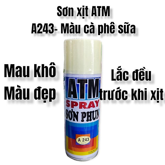 Sơn xịt màu be atm a243 / sơn phun atm 270ml màu be a243