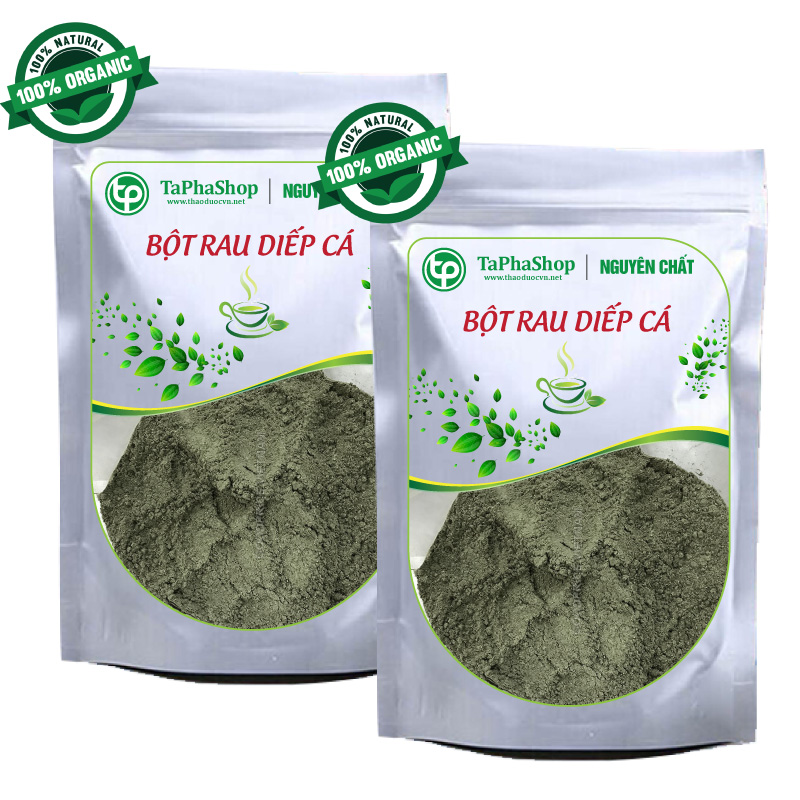 [Túi lớn 500gram] Bột diếp cá nguyên chất Tấn Phát - Hỗ trợ bệnh trĩ, giảm mụn, mờ thâm nám - Hàng công ty chất lượng cao