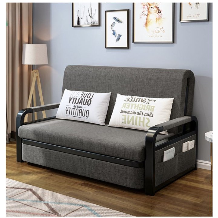 Sofa giường thông minh đa năng gấp gọn thành ghế - Giường sofa gấp gọn đa năng - Khung thép chịu lực có ngăn chứa đồ tiện ích