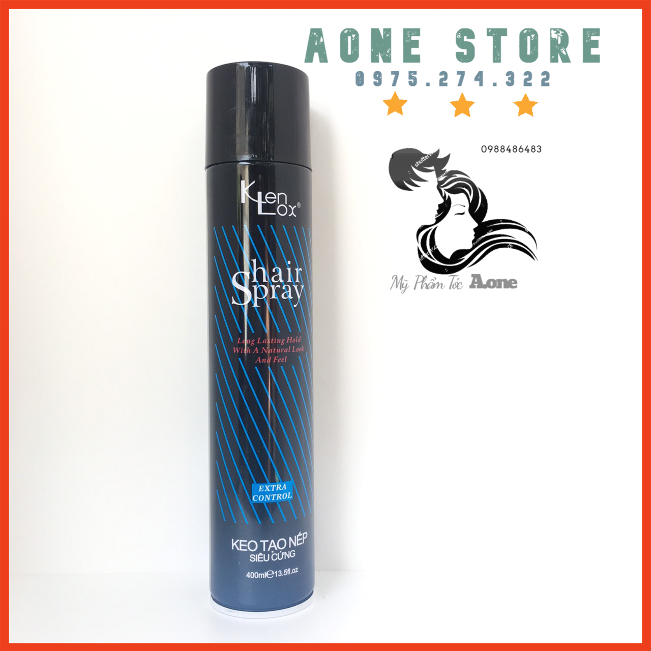 Gôm Xit Tóc Kenlox Xanh Siêu Thơm Siêu Giữ Nếp