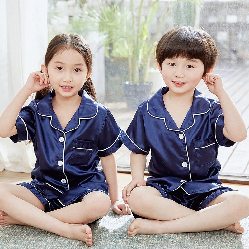 Đồ bộ pijama trơn cộc tay cho bé VS009- Đồ bộ bé trai và đồ bộ bé gái xinh xắn, size 8-18kg