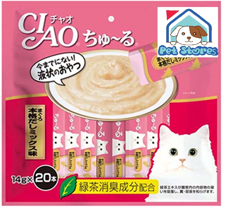 [HCM]Ciao Churu - Súp thưởng cho mèo 20 thanh (hàng nhập Thái)