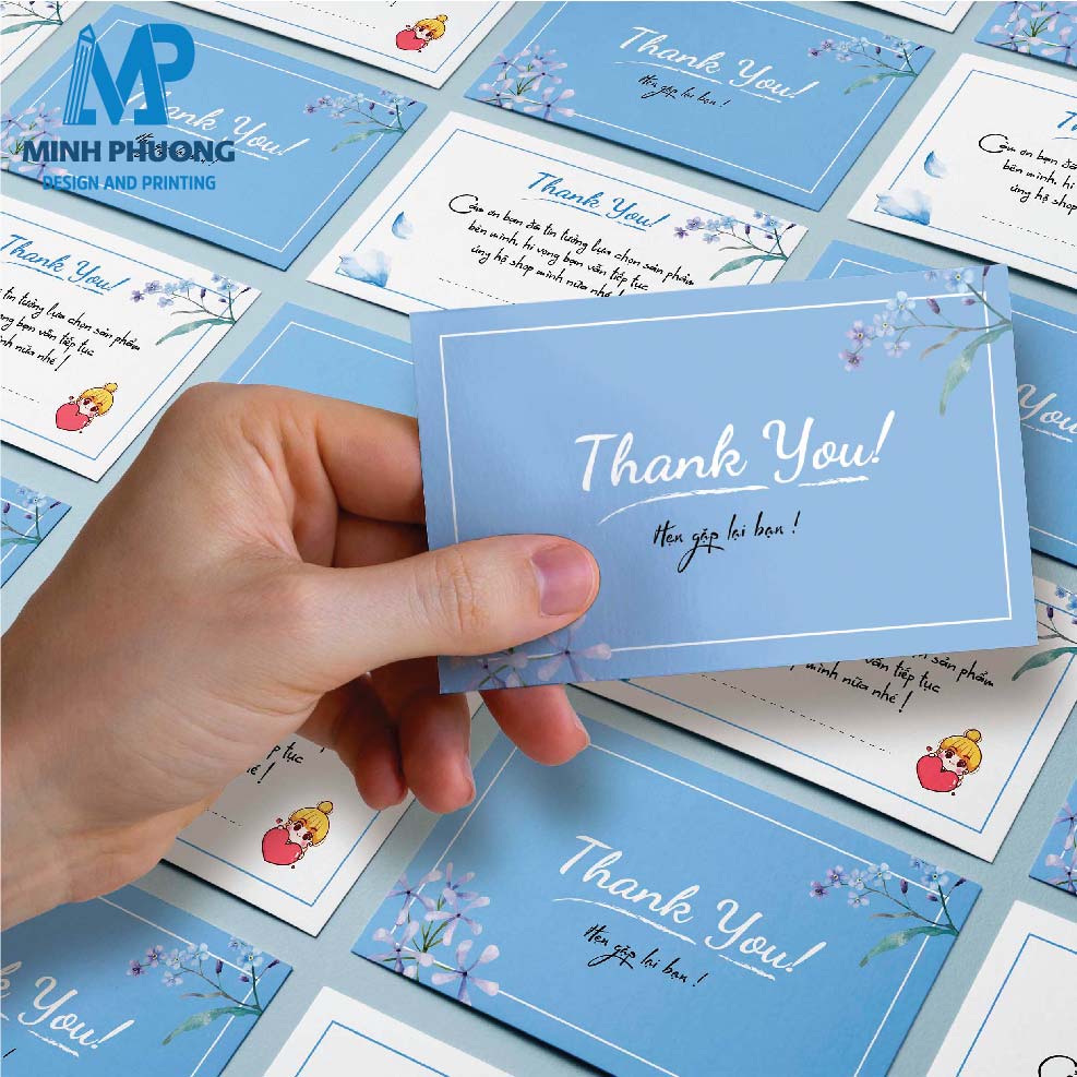Thiệp cảm ơn khách hàng, card cảm ơn, thẻ cảm ơn, thank you cho shop