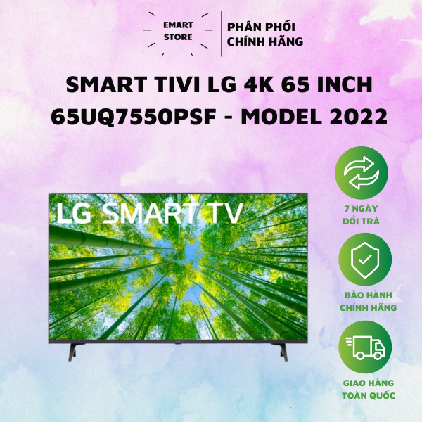 Smart Tivi LG 4K 65 inch 65UQ7550PSF - Bảo Hành 24 Tháng - Hàng Chính Hãng