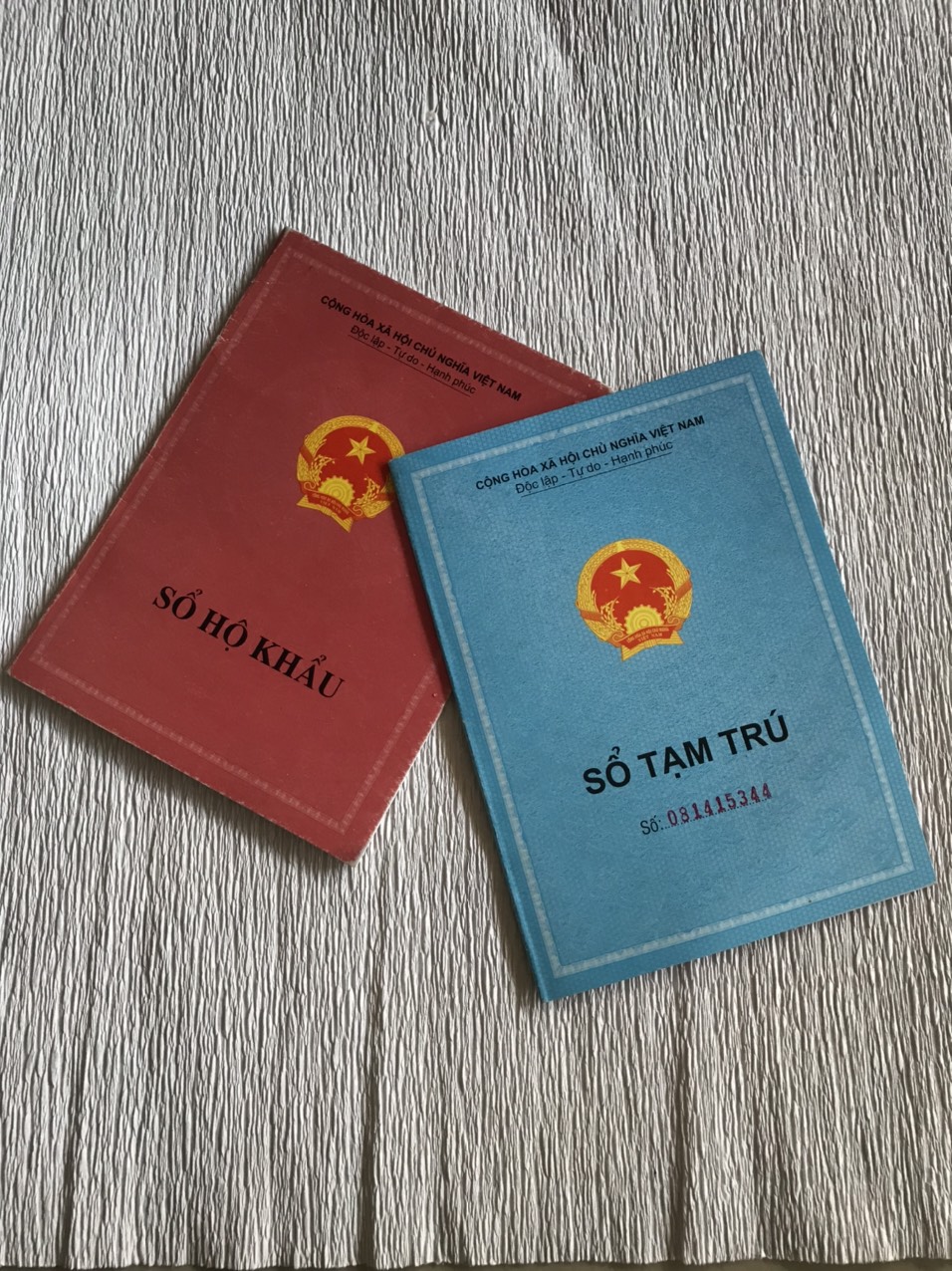 Combo 100 vỏ bọc sổ hộ khẩu sổ kt3 sổ Tạm trú bao bọc sổ hộ khẩu