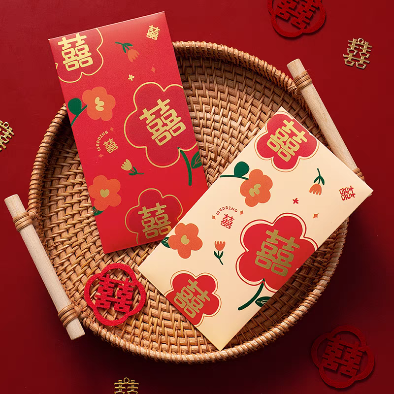 Bao lì xì hỷ - bê tráp Cưới hỏi, Bì lì xì cho đội bưng quả