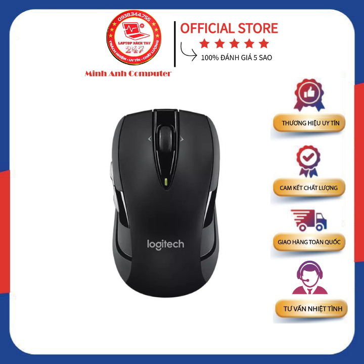 Chuột Mouse Không Dây Logitech Laser M505 Di Chuyển Trơn Tru