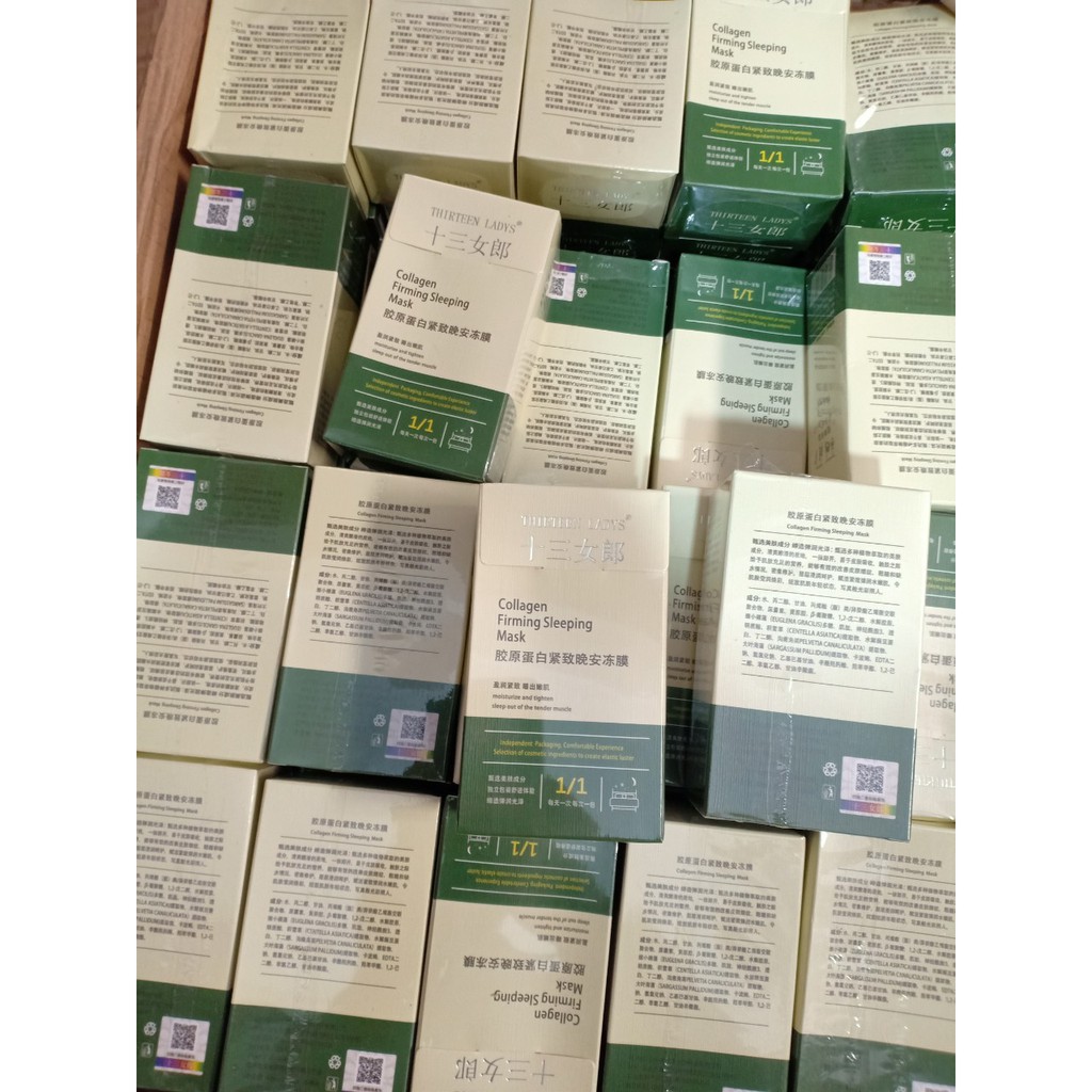 COMBO 10 GÓI  mặt nạ ngủ thạch collagen yanjiayi