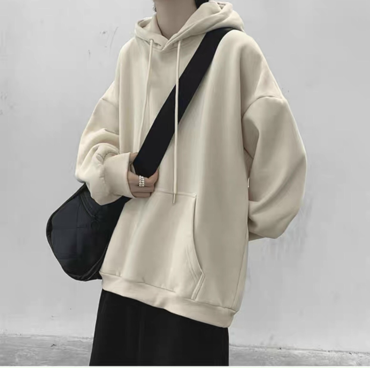 Áo Khoác Hoodie Unisex Trơn Nhiều Màu Form Rộng Chất Nỉ Dày Dặn Kiểu Dáng Hàn Quốc, áo khoác Nam nữ form rộng đi học