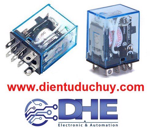 Relay kiếng 8 chân - 24vdc - 5a