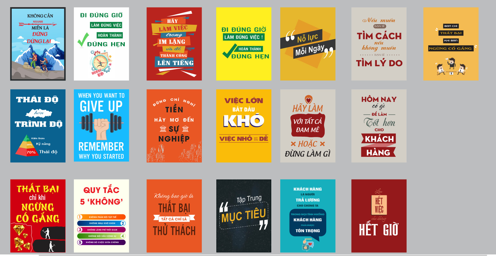 Tranh Động Lực - Tranh Slogan Tạo Động Lực Treo Tường Trang Trí Văn Phòng
