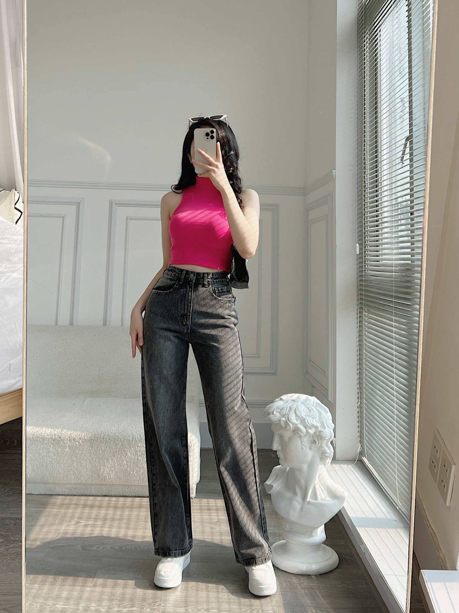 AfterBefore | Quần Jeans suôn mài túi sau nhiều màu