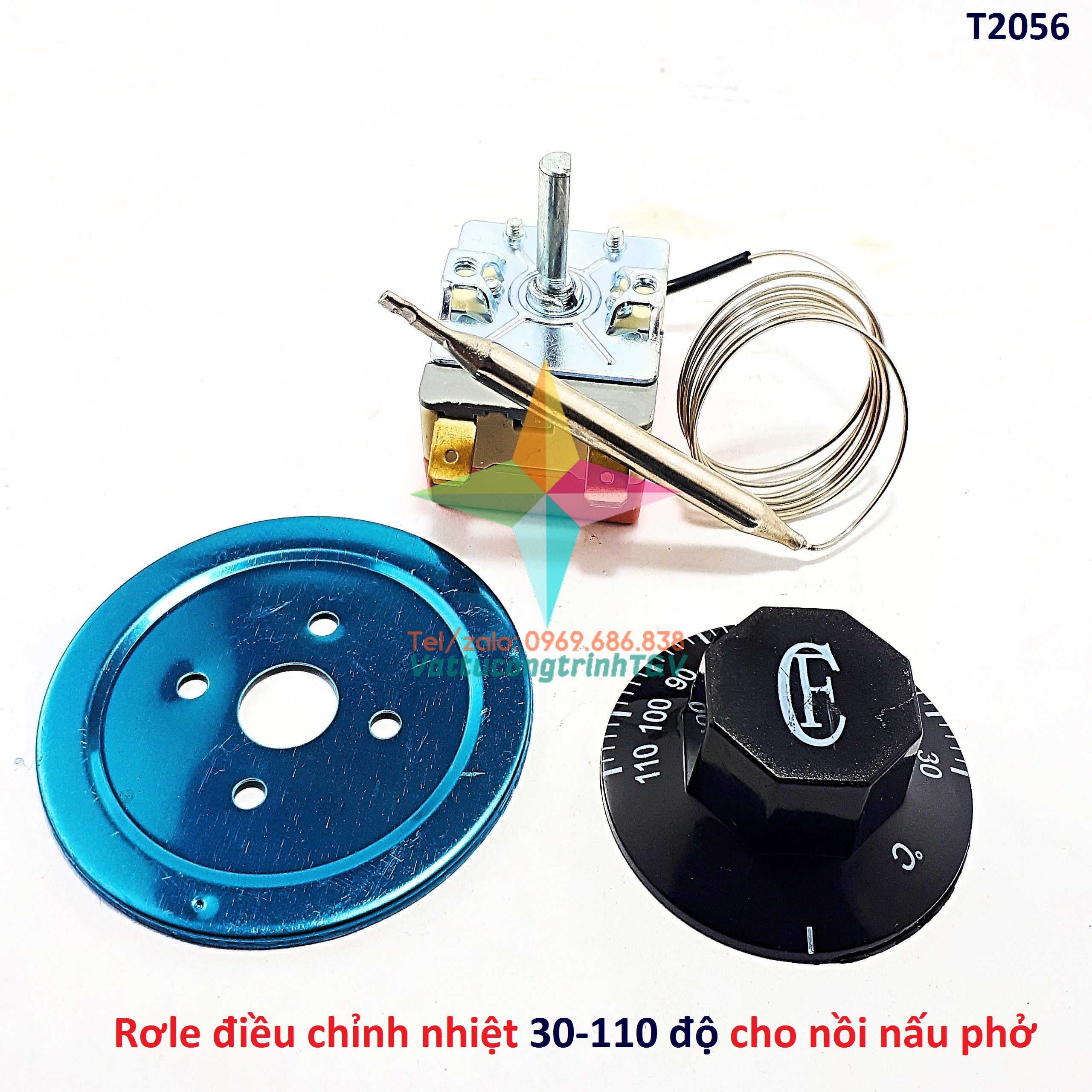 Bộ rơle điều chỉnh nhiệt 30-110 độ cho nồi nấu phở