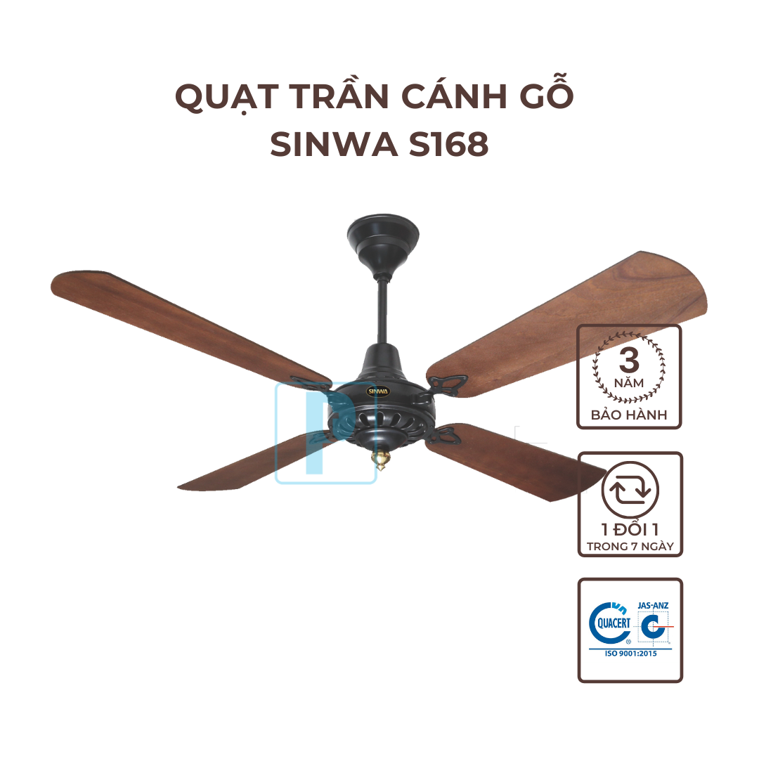 Quạt trần cổ điển sinwa s168