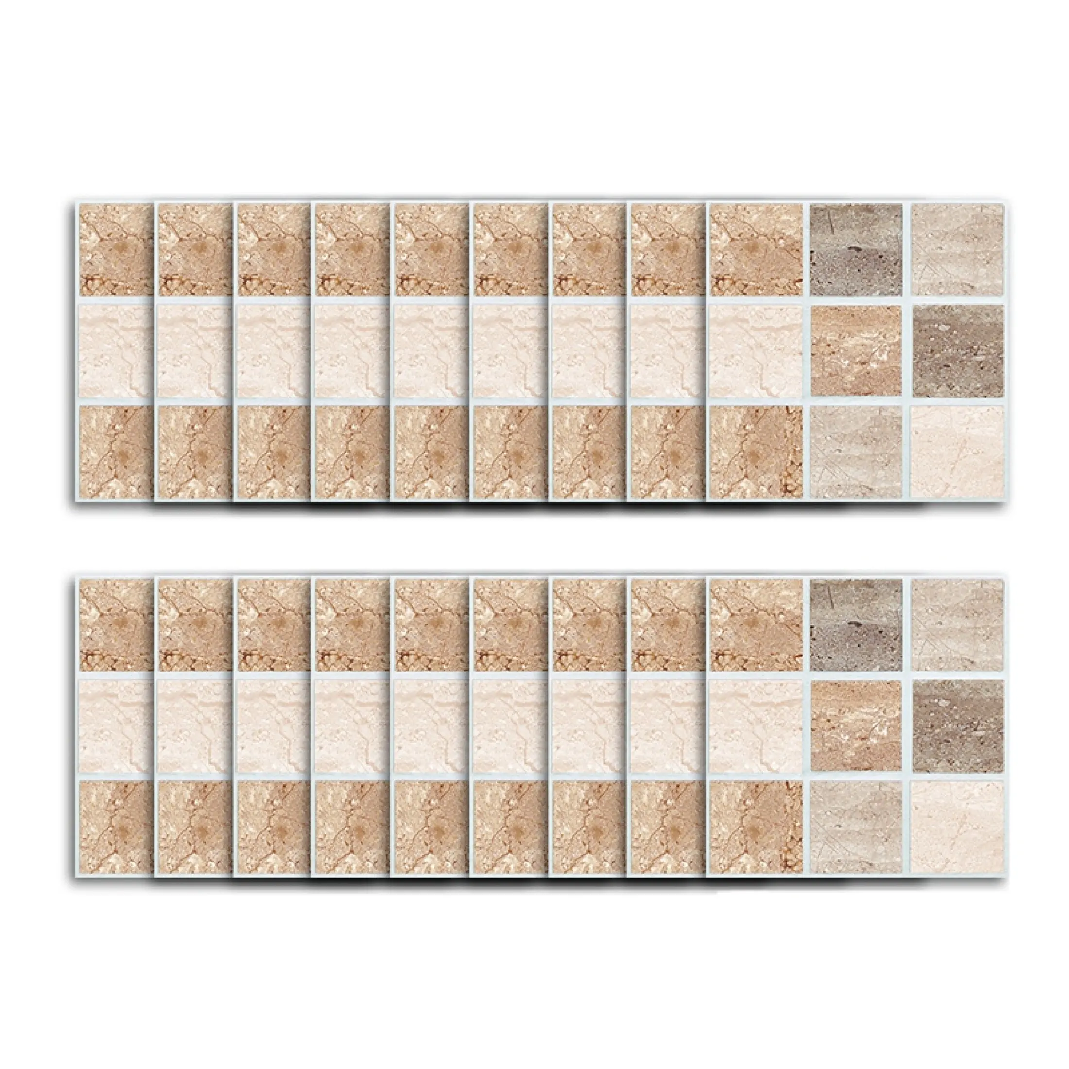 18x Self Adhesive Kitchen Wall Tiles Bathroom Mosaic Tile Sticker Peel /&Stick