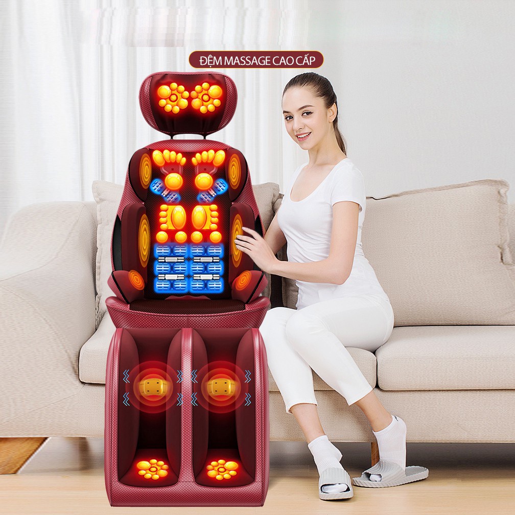 Ghế massage toàn thân hồng ngoại K23 model mới nhất chính hãng, massage đa điểm, máy massage trị liệu lớn bảo hành 2 năm, công nghê massage sâu, điều chỉnh phẩn gáy, massage toàn thân, xoa bóp 2 chiều, nhiều chế độ massage trị liệu