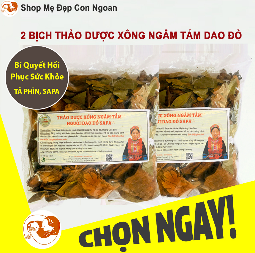 [HCM]Lá Xông Tắm Của Người Dao Đỏ Cho Mẹ Sau Sinh