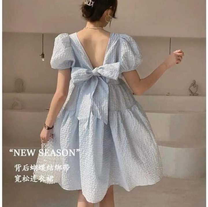 Váy công chúa thắt nơ siêu xinh kèm ảnh thật