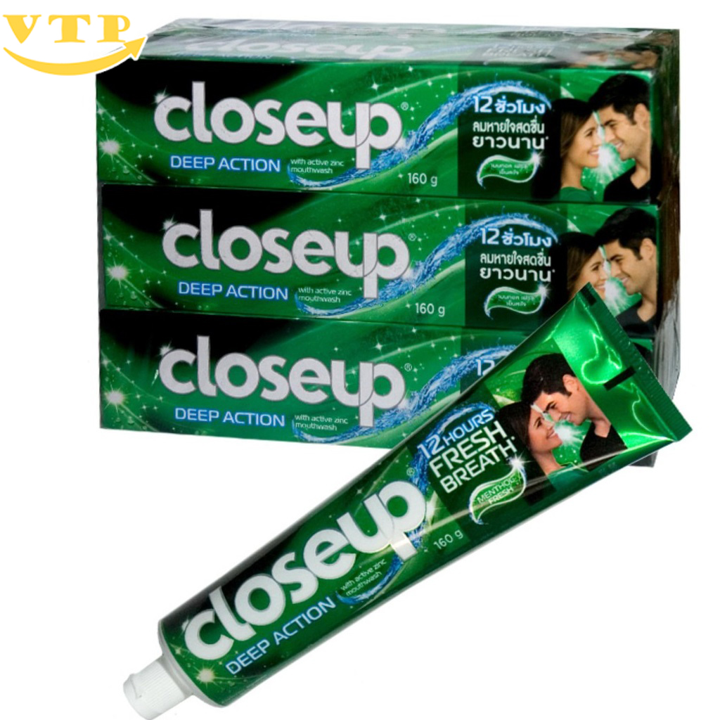 [HCM]COMBO 3 TUÝP KEM ĐÁNH RĂNG CLOSEUP THÁI LAN 160Gr