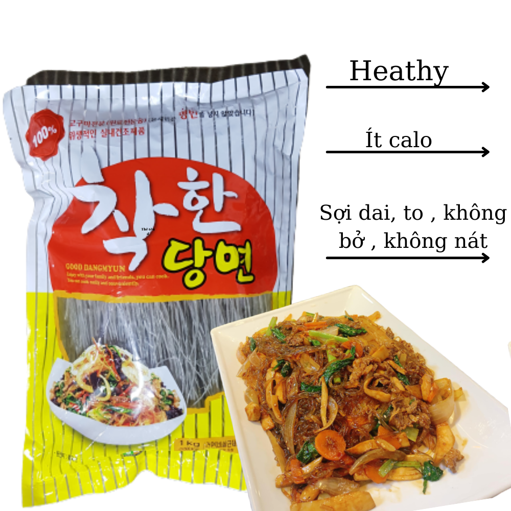 Miến Khoai lang hàn Quốc 1kg-- Giảm cân, Thực dưỡng, Eat clean