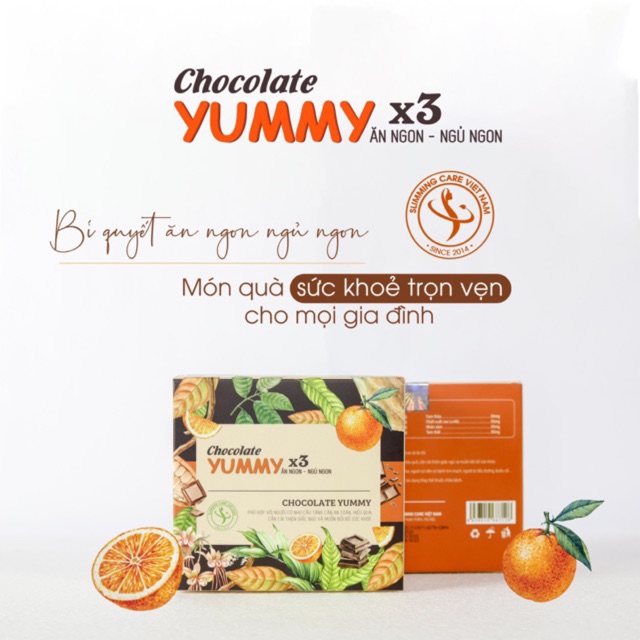 Bộ 2 Tăng cân Chocolate Yummy X3- Liệu trình 4 tuần tăng 2-7 kg