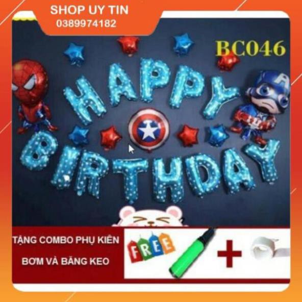 Trang trí sinh nhật ❤️❤️ set bóng trang trí sinh nhật siêu nhân cho bé trai sn03 - đồ chơi cho bé